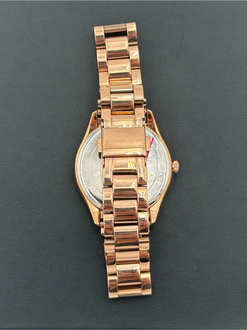Michael Kors Rose Gold and White Crystal Accent Women's Watch